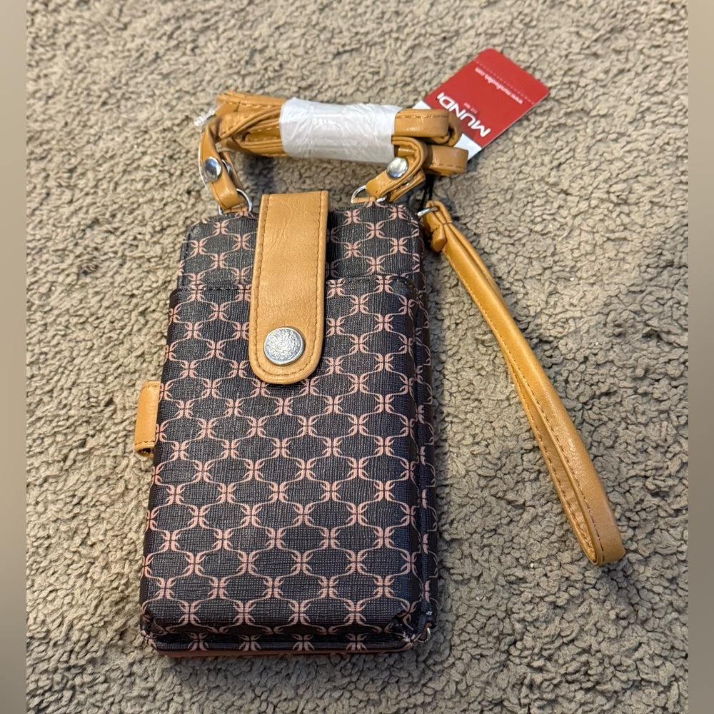 Mundi Phone and Wallet Holder With Crossbody Strap